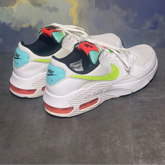 Nike Air Max Excee Women's White/Volt-Black- Crimson Sneakers Size 9 - Picture 5 of 16